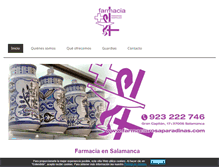 Tablet Screenshot of farmaciarosaparadinas.com